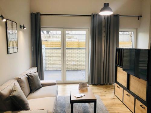 Posezení v ubytování Property Apart - Soft Lofty Legnicka Centrum