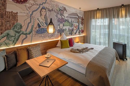 Postel nebo postele na pokoji v ubytování ADORO Aparthotel