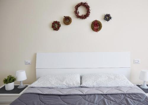 Cama o camas de una habitación en Beautiful bohemian apartment in center conditioned air