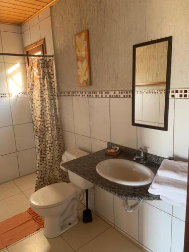 Et badeværelse på Villa California