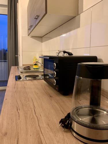 Dapur atau dapur kecil di Ruhrpott Apartment Zentral