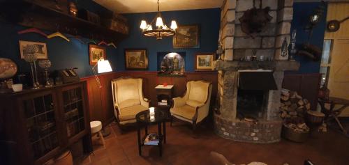 Lounge nebo bar v ubytování Hotel Restaurant The Kings Head Inn