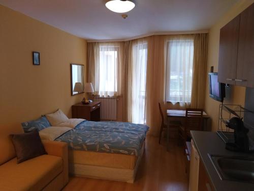 Ένα ή περισσότερα κρεβάτια σε δωμάτιο στο Studio Villa Park 207