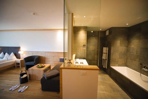Koupelna v ubytování Hotel Fischer