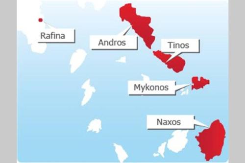 a map of australia and nsw with the locations thereof at Vravrona Sea View Country House near Athens in Vravrona