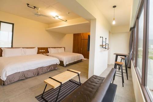 Кровать или кровати в номере Sheng Tu Villa