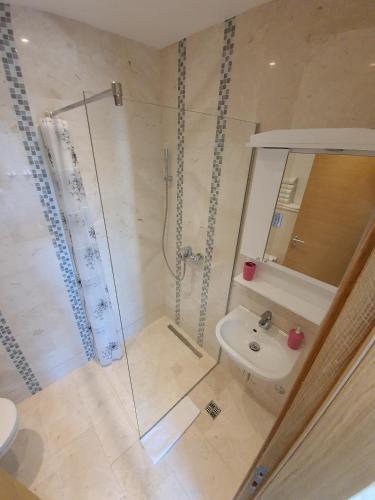 Un baño de AS Apartments Rafailovici