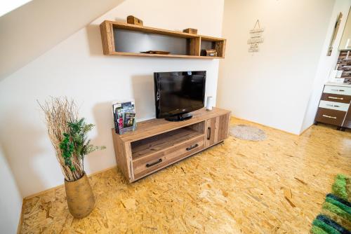TV a/nebo společenská místnost v ubytování Apartment A1