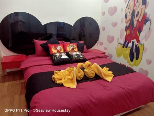 Ein Bett oder Betten in einem Zimmer der Unterkunft WindMill SunRise PaddyView Homestay