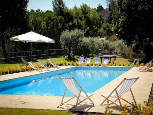 Poolen vid eller i närheten av Agriturismo La Fonte