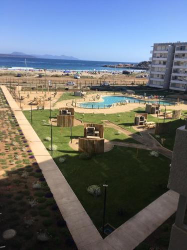 Πισίνα στο ή κοντά στο Departamento en Los Molles