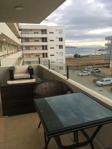 Μπαλκόνι ή βεράντα στο Departamento en Los Molles