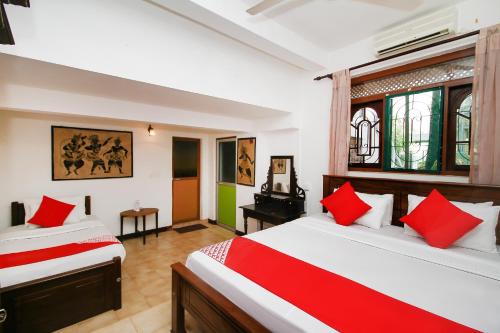 Posteľ alebo postele v izbe v ubytovaní Lioni Holidays Villa