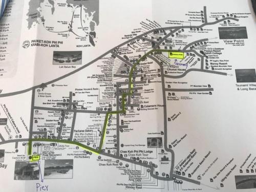 un mapa de la ciudad de Filadelfia en Harmony House-SHA Plus en Islas Phi Phi