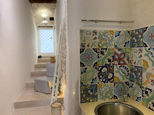 A bathroom at Dimora Le Zagare