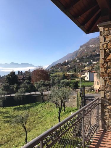 a view from the balcony of a house at Villa The Princess in Lenno
