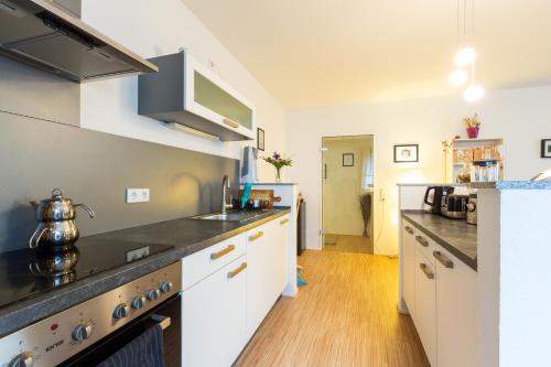Una cocina o zona de cocina en ZV2001 Private Apartments & Rooms near Exhibition Ground (room agency)