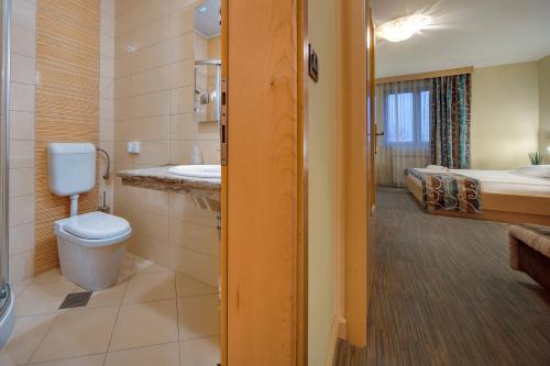 Koupelna v ubytování Hotel Malovec