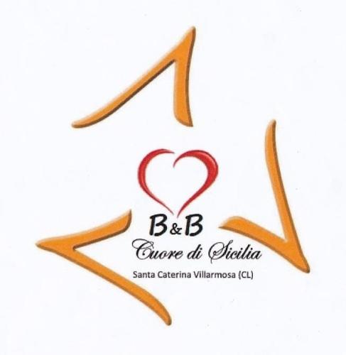 un logotipo para una clínica con corazón y estrella en B&b cuore di sicilia, en Santa Caterina Villarmosa