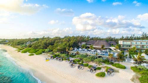 an aerial view of the resort and the beach at Radisson Blu Poste Lafayette Resort & Spa (Adults Only) in Poste Lafayette