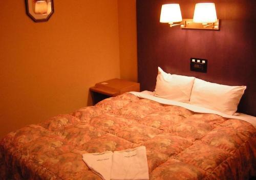 sypialnia z dużym łóżkiem w pokoju hotelowym w obiekcie Sapporo Classe Hotel / Vacation STAY 62693 w mieście Sapporo