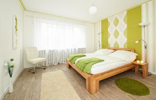 Ένα ή περισσότερα κρεβάτια σε δωμάτιο στο Ferienwohnung Altstadt Xanten
