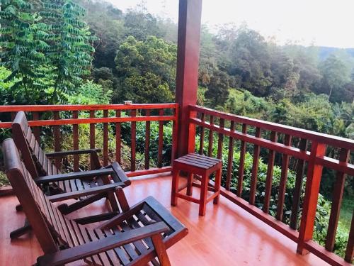 Balkón nebo terasa v ubytování Rainforest Mount Lodge