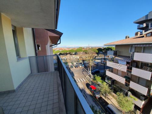 Ein Balkon oder eine Terrasse in der Unterkunft Residence Hotel Hungaria