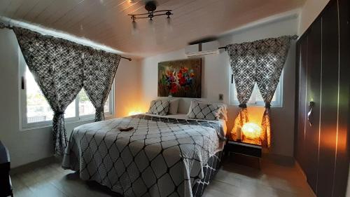 Кровать или кровати в номере La Romantica