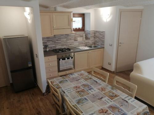 Kuchyňa alebo kuchynka v ubytovaní La Casina