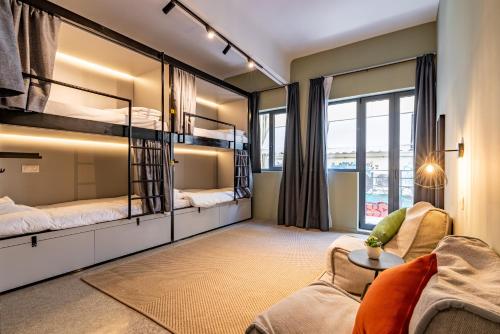 Postel nebo postele na pokoji v ubytování Athens Hub Hostel
