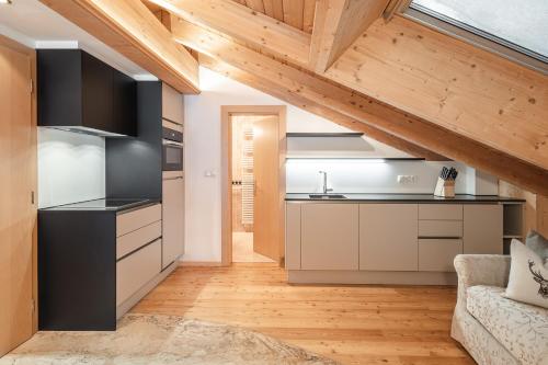 Kuchyň nebo kuchyňský kout v ubytování Chalet Albric