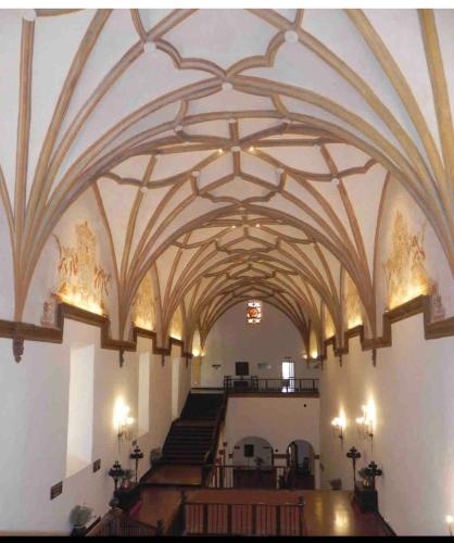 a view of a building with a vaulted ceiling at Mirador Del Río Piedra in Nuévalos