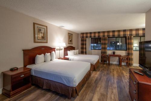 Katil atau katil-katil dalam bilik di Studio City Court Yard Hotel