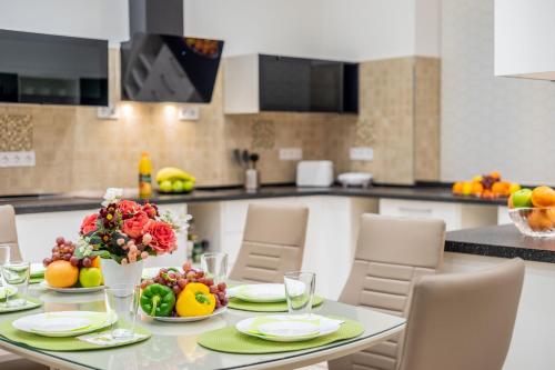 Η κουζίνα ή μικρή κουζίνα στο Global Suites Budapest