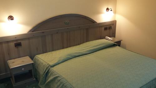 Un pat sau paturi într-o cameră la Hotel Pesek