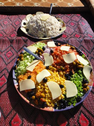 Jídlo v luxury tent nebo okolí