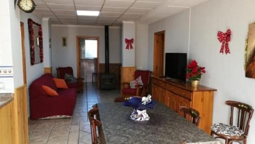 Μια τηλεόραση ή/και κέντρο ψυχαγωγίας στο Casa Rural Villa Micleta