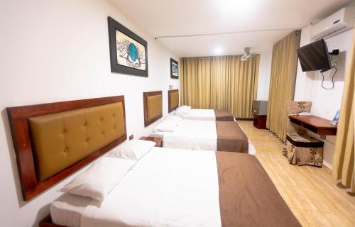 TV a/nebo společenská místnost v ubytování D´Milez Hotel