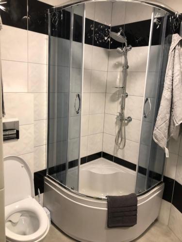 Koupelna v ubytování Apartamenty Parkowa