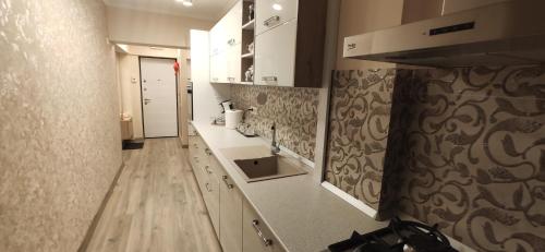 Virtuvė arba virtuvėlė apgyvendinimo įstaigoje Casa LUX