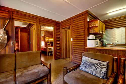 Kuchyň nebo kuchyňský kout v ubytování Sunset Lodge