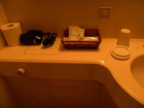 Bilik mandi di Petit Hotel Kazekozou