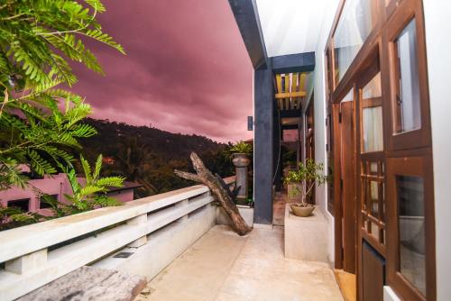 a view from the balcony of a house at Gangula Villa in Kandy