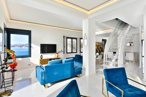 Logement Luxe Cap de Nice avec piscine privée chauffée