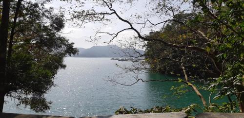 a view of a large body of water with trees at Ze Hu B&B in Yuchi