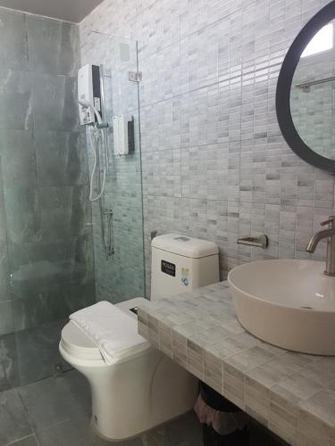 Koupelna v ubytování Mon-Dee minihotel