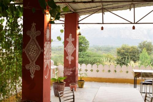 a view from the patio of a house at Ranthambhore Tiger Valley in Sawāi Mādhopur