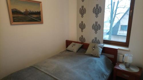 Posteľ alebo postele v izbe v ubytovaní Apartament Radowid 15 w centrum z basenem