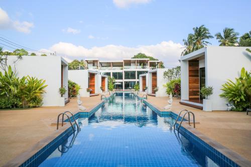 a view of the pool at a resort at Zee Luxury Boutique Hotel in Hinkong